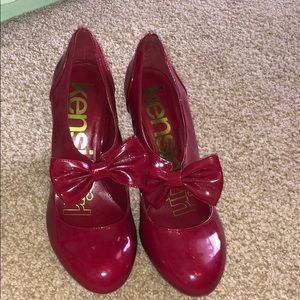 Kensie girl- red bow tie shoe